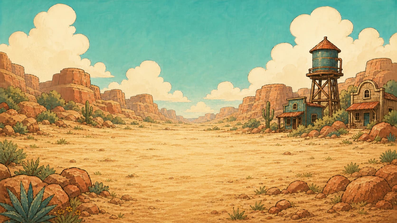 Cinder Run canyon environment