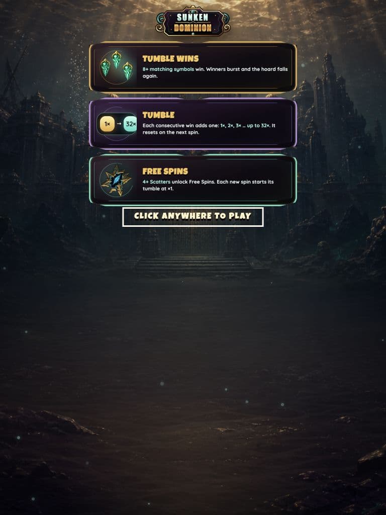 Sunken Dominion portrait game frame
