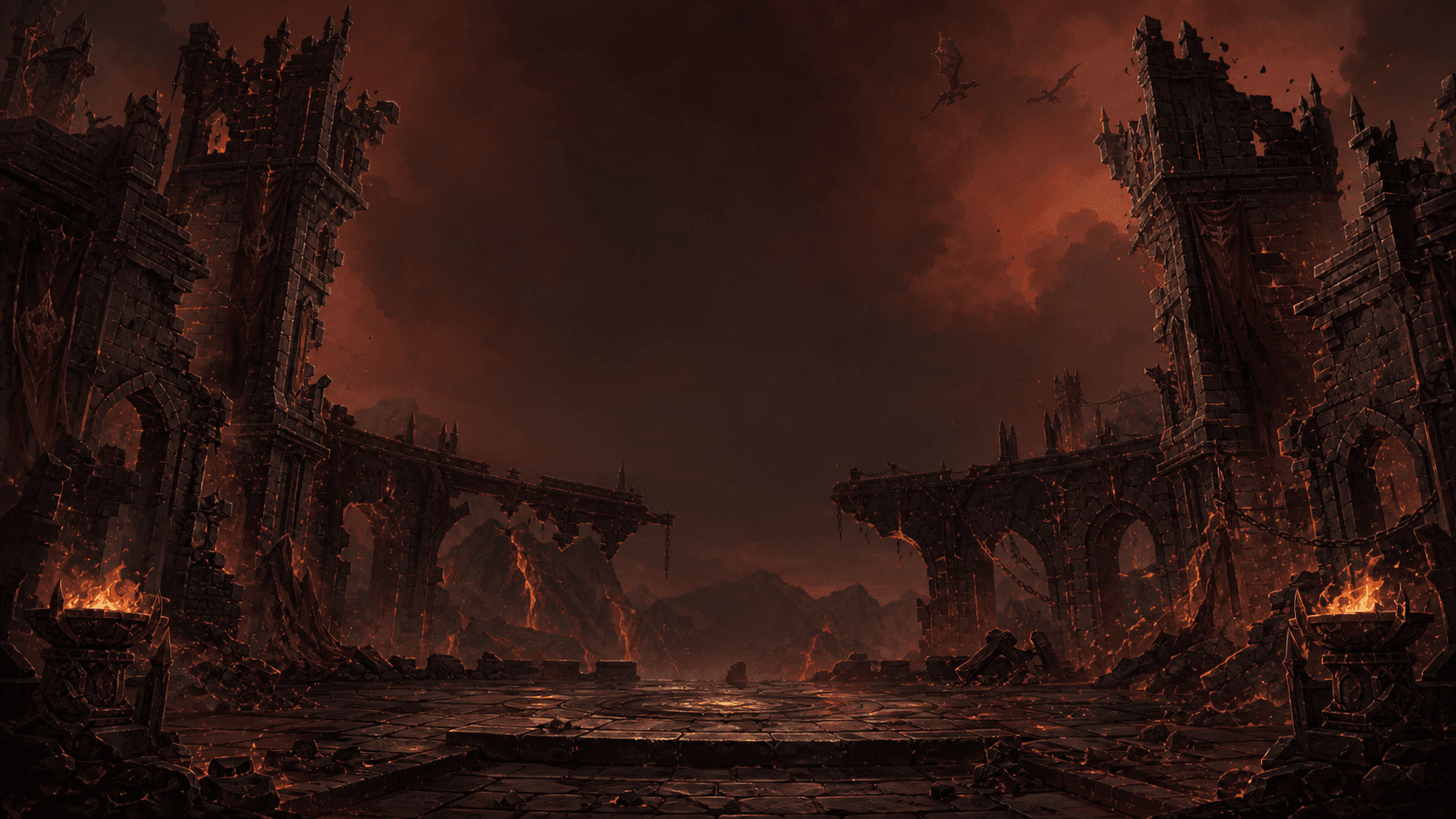 Emberfall fortress environment